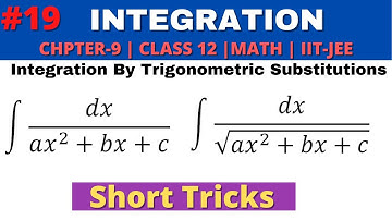 Chapter-9 Integration | Integration By Trigonometric Substitutions | Part-03 | CHSE Class 12 Math