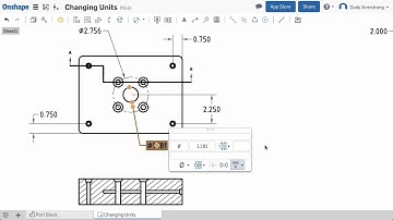 Units Pulldown in Drawings Dimension Panel | What