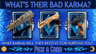 PICK A CARD 👿 WHAT IS THEIR BAD KARMA FOR HURTING YOU? HOW WILL YOU RECEIVE JUSTICE? 💙 #pickacard