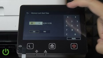 CANON i-SENSYS MF657Cdw – How to Change Memory Lock Start Time