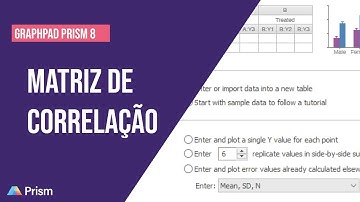 GraphPad Prism| Como fazer uma matriz e gráfico de correlação?