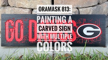 X-Carve CNC Router and Oramask 813 Stencil Vinyl: Painting a Sign with Multiple Colors
