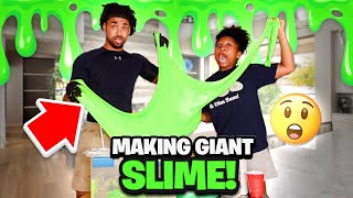 Austin & Kenni Make Giant Slime *Gone Wrong😳*| Austin Hines