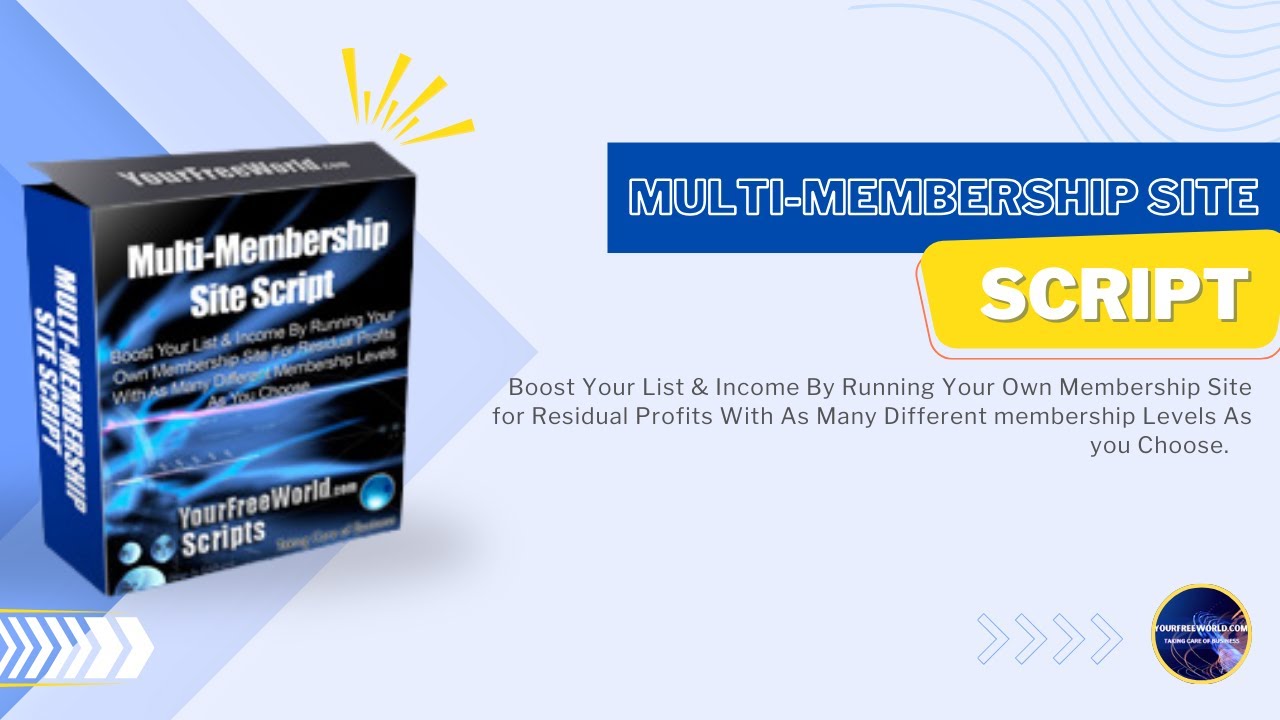 Multi Membership Script Admin area - How to Use