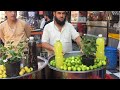 Lemon juice   jaggery juice  summer drink  street food peshawar