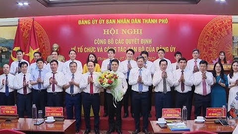 Công bố các quyết định về công tác cán bộ Đảng ủy Ủy ban nhân dân thành phố