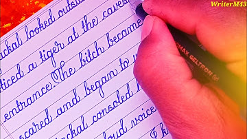 Practice one page english writing | Handwriting kaise sudhare | Fair cursive writing #cursivewriting