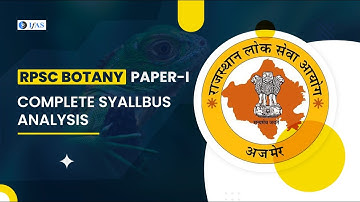 RPSC Botany Assistant Professor Syllabus Analysis | RPSC Botany Paper-1 Syllabus |
