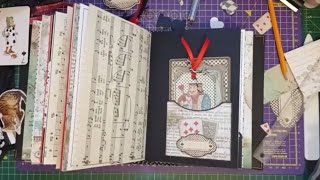 Pockets and Tuck spots - Alice in Wonderland Junk Journal - Finishing the last two Signatures