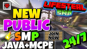 💀 New Best Cracked Public Lifesteal SMP 🧁 | Minecraft Java + PE + Pojav | 24/7 Online | Free To Join