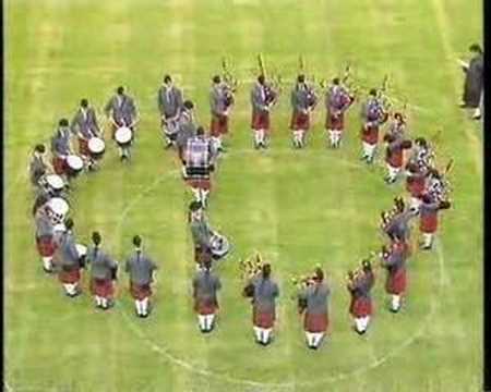 Monkstown Mossley Pipe Band play a medley at the Ulster Pipe Band Championships in Armagh, 1994. This was a very innovative and creative pipe band for its day, and the drum corps, under Gavin Bailie, are truly hot stuff.