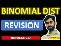 BINOMIAL DISTRIBUTION REVISION l MHT-CET l IMPULSE BATCH