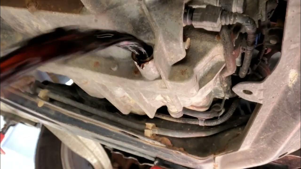 2014 Honda Odyssey Transmission Fluid Drain & Fill - YouTube
