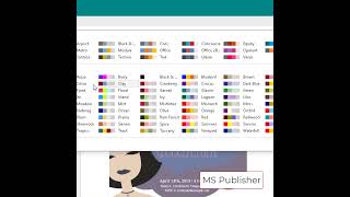 MS Publisher Changing Deign Color