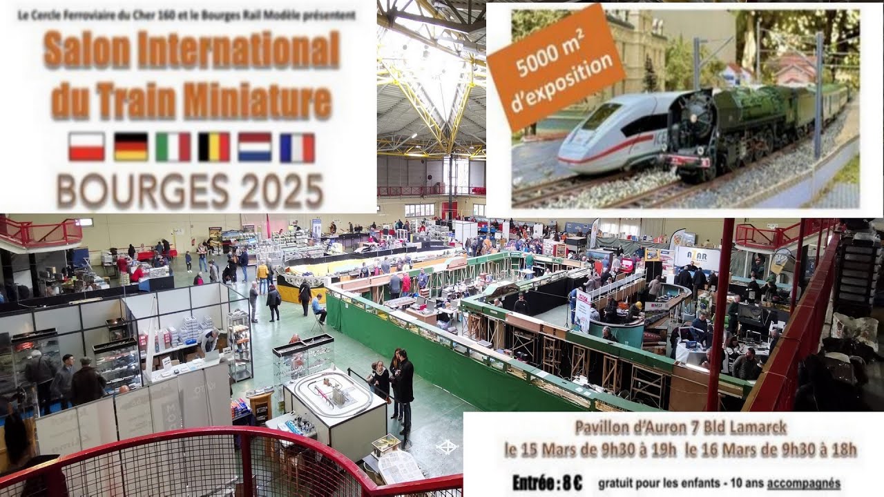 Salon international du train miniature Bourges 15 & 16 mars 2025
