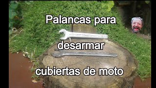 Como hacer palancas para desarmar, destalonar la cubierta una moto, hechas con llaves viejas - YouTube