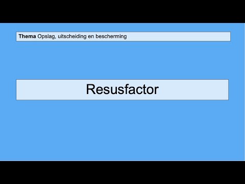 VMBO 4 | Opslag, uitscheiding en bescherming | De resusfactor