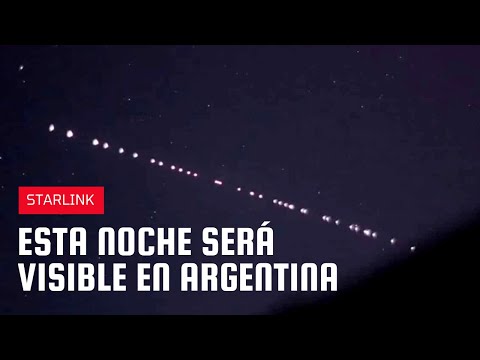 Paso de los satélites Starlink por Argentina ¡A mirar el cielo esta noche!