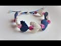 Macrame bracelet tutorial: The heart string - Easy and cute macrame craft idea