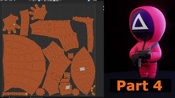 Blender Squid Game Character Modeling in Part 4 | Blender 3 0 | Unwrapping Character in Blender | UV