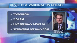 Gov. Northam to hold briefing Wednesday with update on Virginia’s COVID-19 vaccine rollout