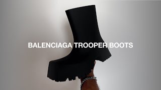 balenciaga バレンシアガ　trooper boot 42 27.5 Balenciaga Trooper Boot Review – Sizing, Colors & On-Foot - YouTube