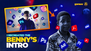 How I Recreated The BENNY PRODUCTIONS Intro Completely With Only Adobe Photoshop & Premiere Pro.