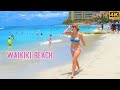 [4K] HAWAII - WAIKIKI Beach - On the beach - Another beautiful day for a people watching adventure!