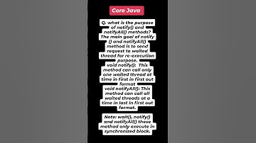 "Mastering notify() and notifyAll() in Java Threads | Core Java Synchronization Tutorial"