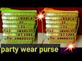 DIY party wear purse making with waste clothes. sling bag making idea.