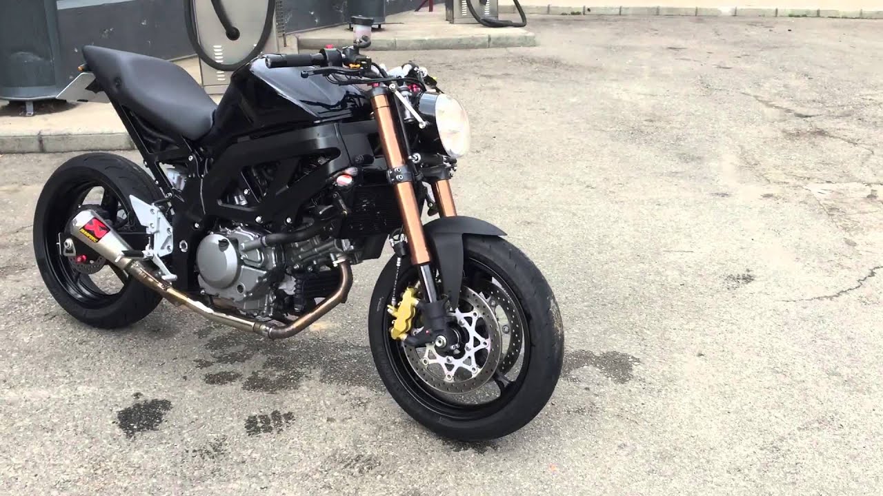 Suzuki sv 650 Streetfighter exhaust YouTube