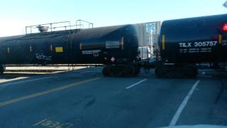 CSX freight northbound through North Bergen NJ