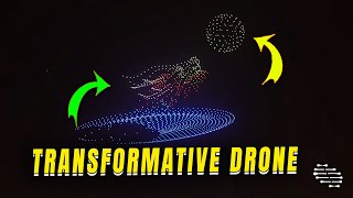 Drone Show Featuring A Transformative Dragon Shape