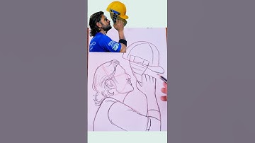 CSK MS Dhoni drawing #csk #msdhoni