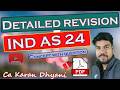 IND AS 24 Related Party🔥Quick Revision + Imp Que May 26 CA FINAL FR | CA Karan Dhyani