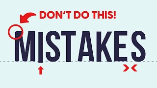 Design Mistakes You NEED to Avoid! 🚫