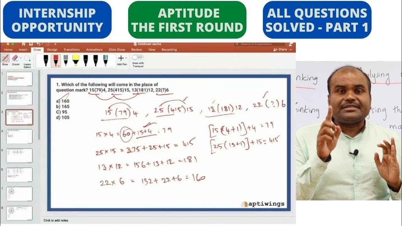 How To Crack Goldman Sachs Aptitude Test