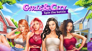 Girls & City: spin the bottle (Gameplay Android) screenshot 4