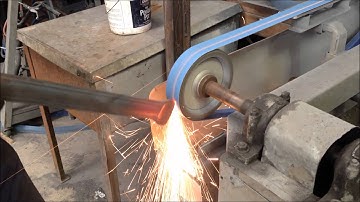 Forging handrail scrolls