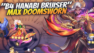4 Star Hanabi Bruiser Crazy Damage !! 10 Doomsworn Synergy !! Magic Chess Go Go.