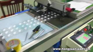 Roll to roll screen printing machine