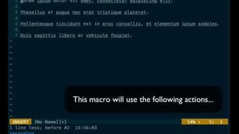 Recording and Running Macros in Vim