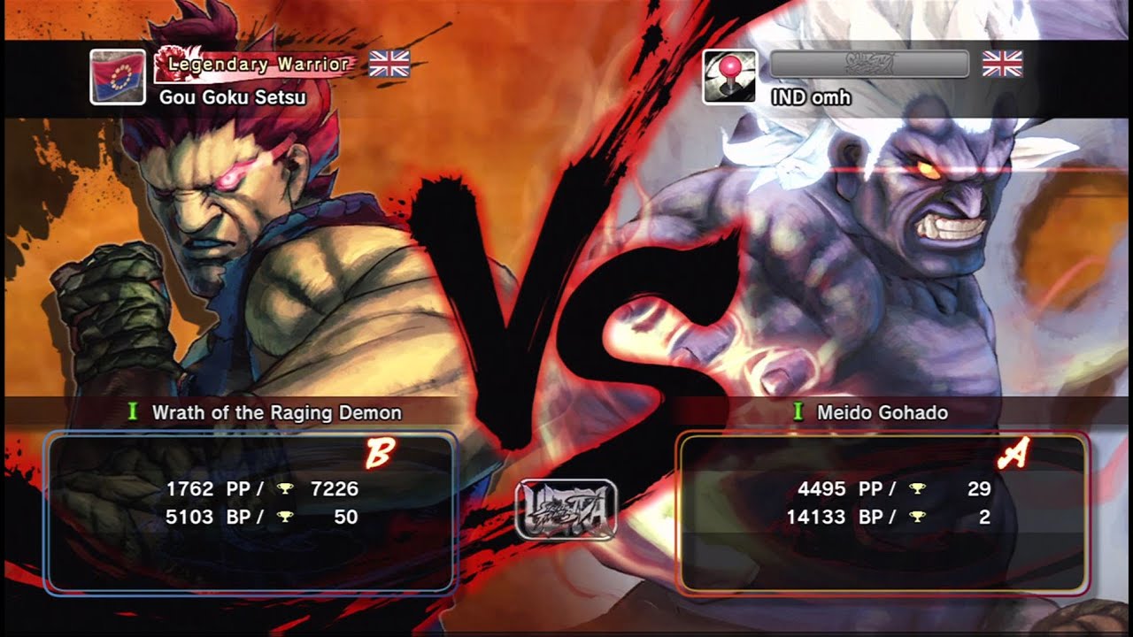 Gou Goku Setsu [Akuma] vs IND omh [Oni] USF4