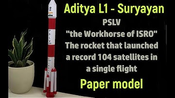 aditya l1 mission rocket | how to make PSLV rocket model | suryayan | Sun mission rocket pslv