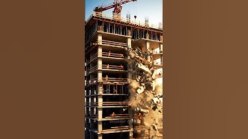 🏙collapsed building construction#fail #construction #engineering