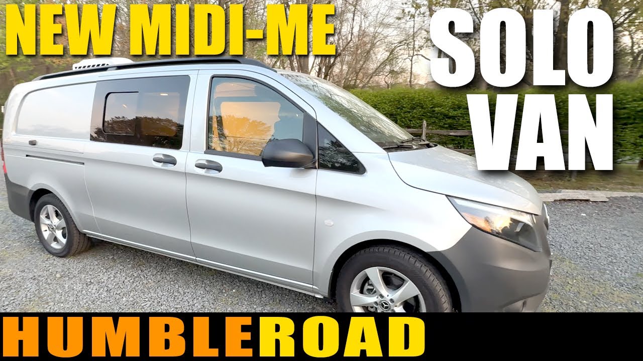A Humble Road mid-sized solo traveler with off grid air conditioning and microwave MIDI-ME VAN TOUR