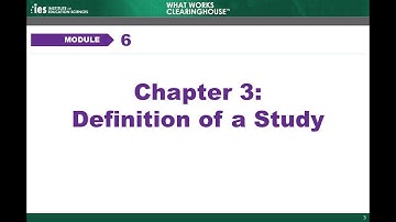 WWC Online Training, Module 6: Systematic Reviews, Part 3