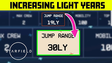 Hoe je de afstand van je zwaartekrachtsprong in lichtjaren (LY) voor je schip in Starfield vergroot