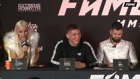 LINKIEWICZ kontra LIL MASTI pierwsza konferencja FAME MMA 4