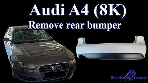 Audi A4 (8K), rear bumper removal - tutorial